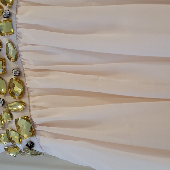 Minute Blush Chiffon Short Dress Sz. Small - Picture 6 of 8